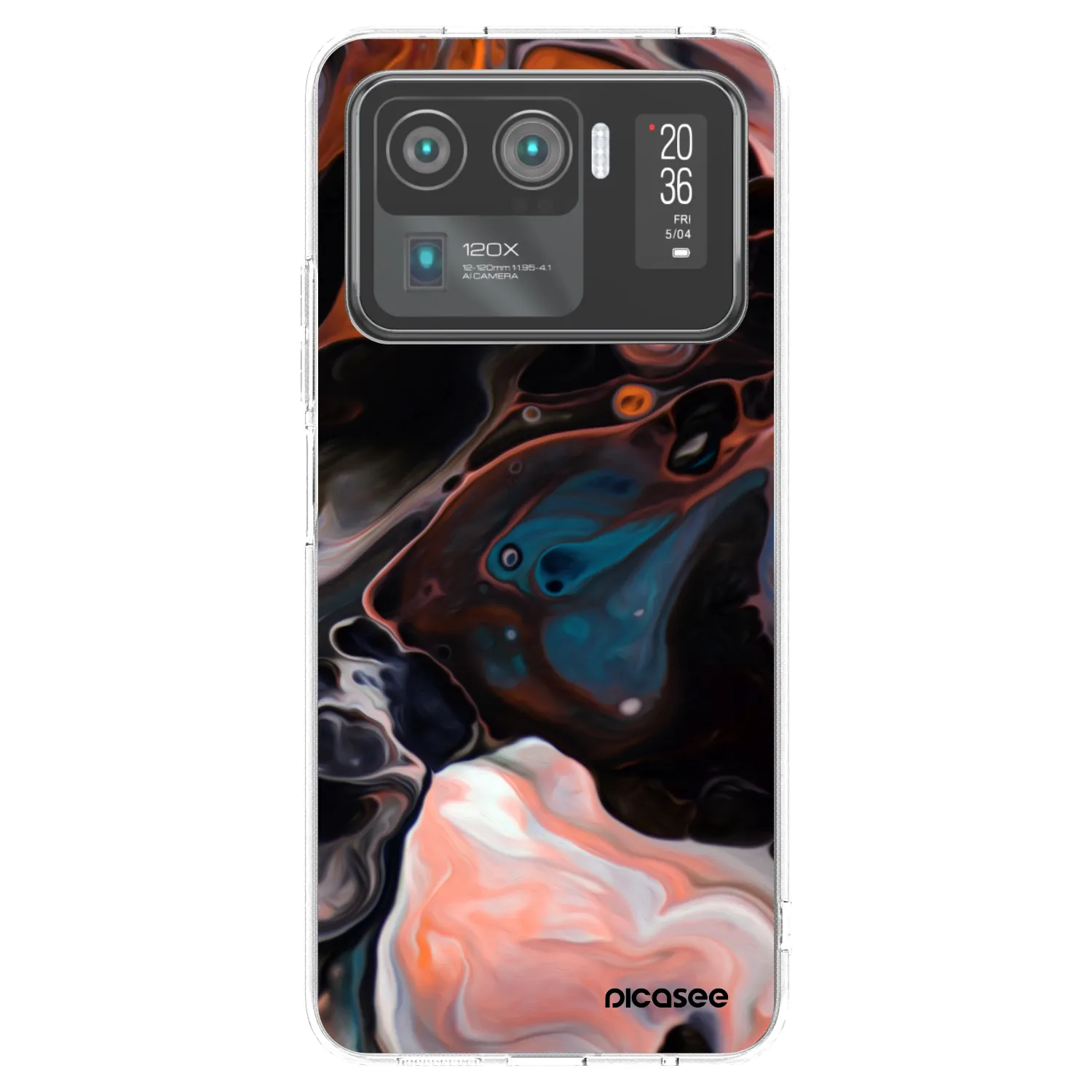 Picasee silikónový prehľadný obal pre Xiaomi Mi 11 Ultra - Cream