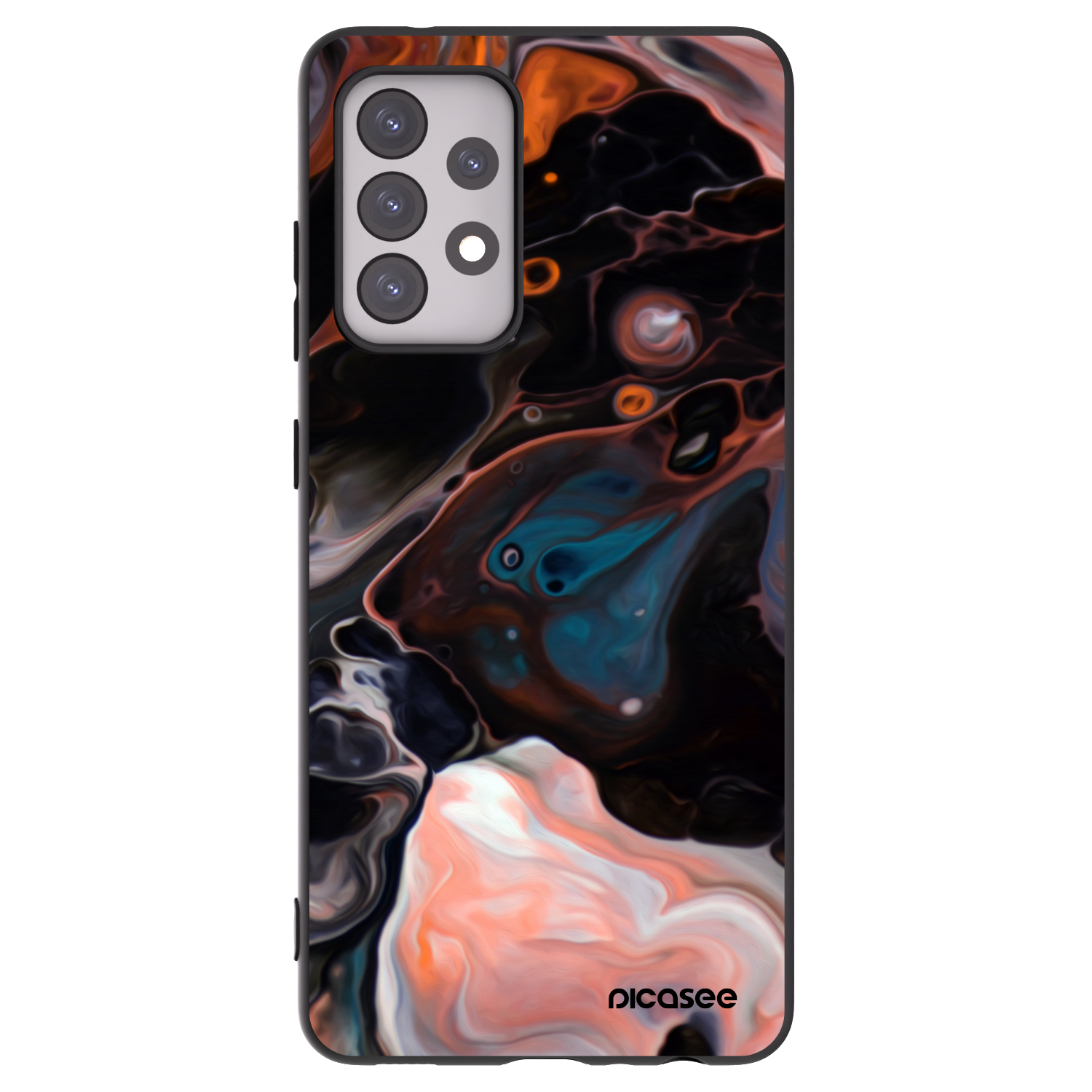 Picasee silikónový čierny obal pre Samsung Galaxy A52s 5G A528B - Cream