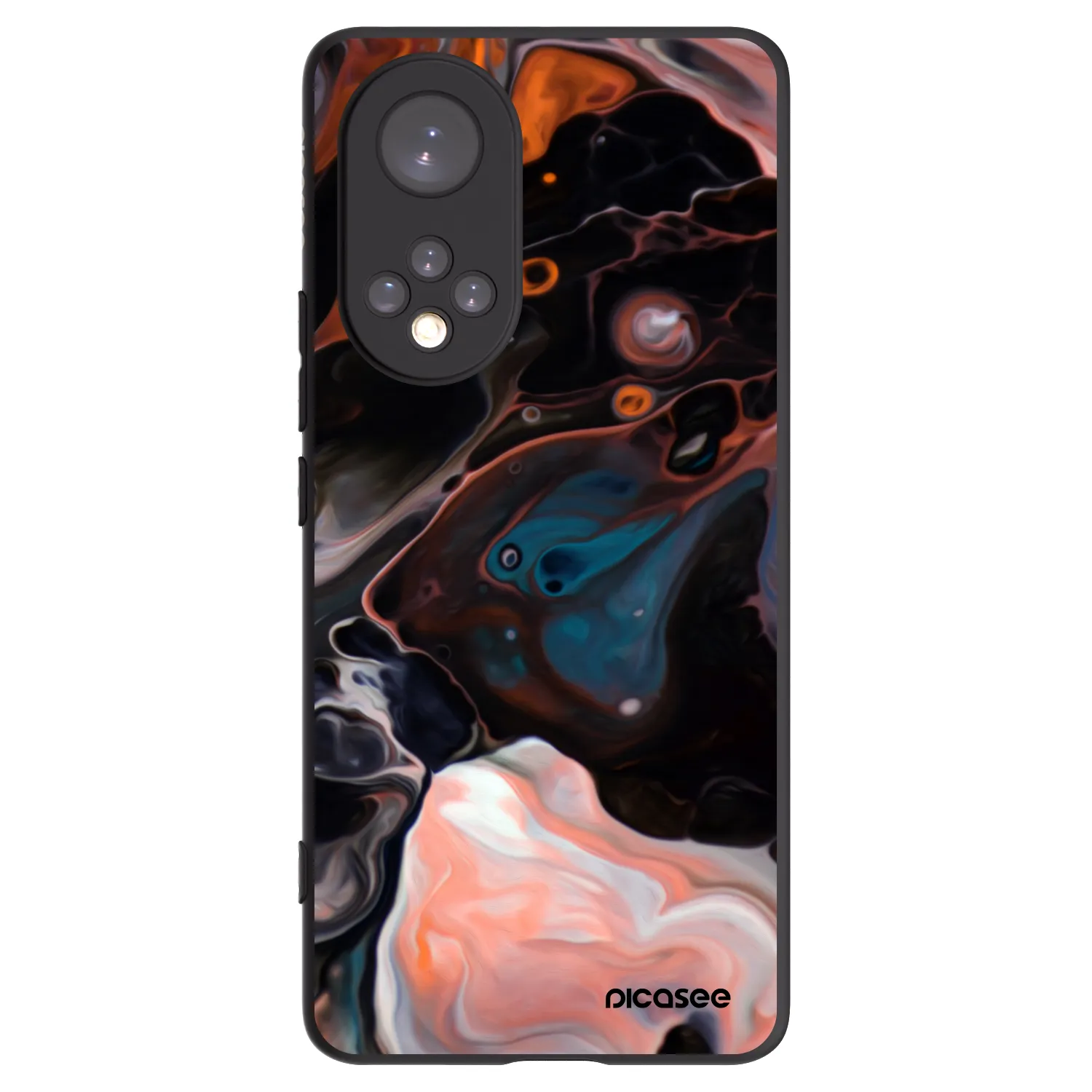 Picasee silikónový čierny obal pre Honor 50 5G - Cream
