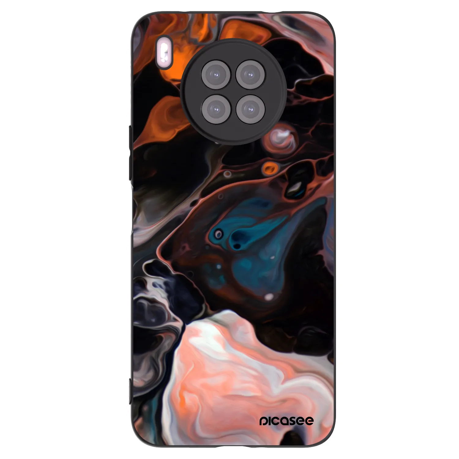 Picasee silikónový čierny obal pre Huawei Nova 8i - Cream