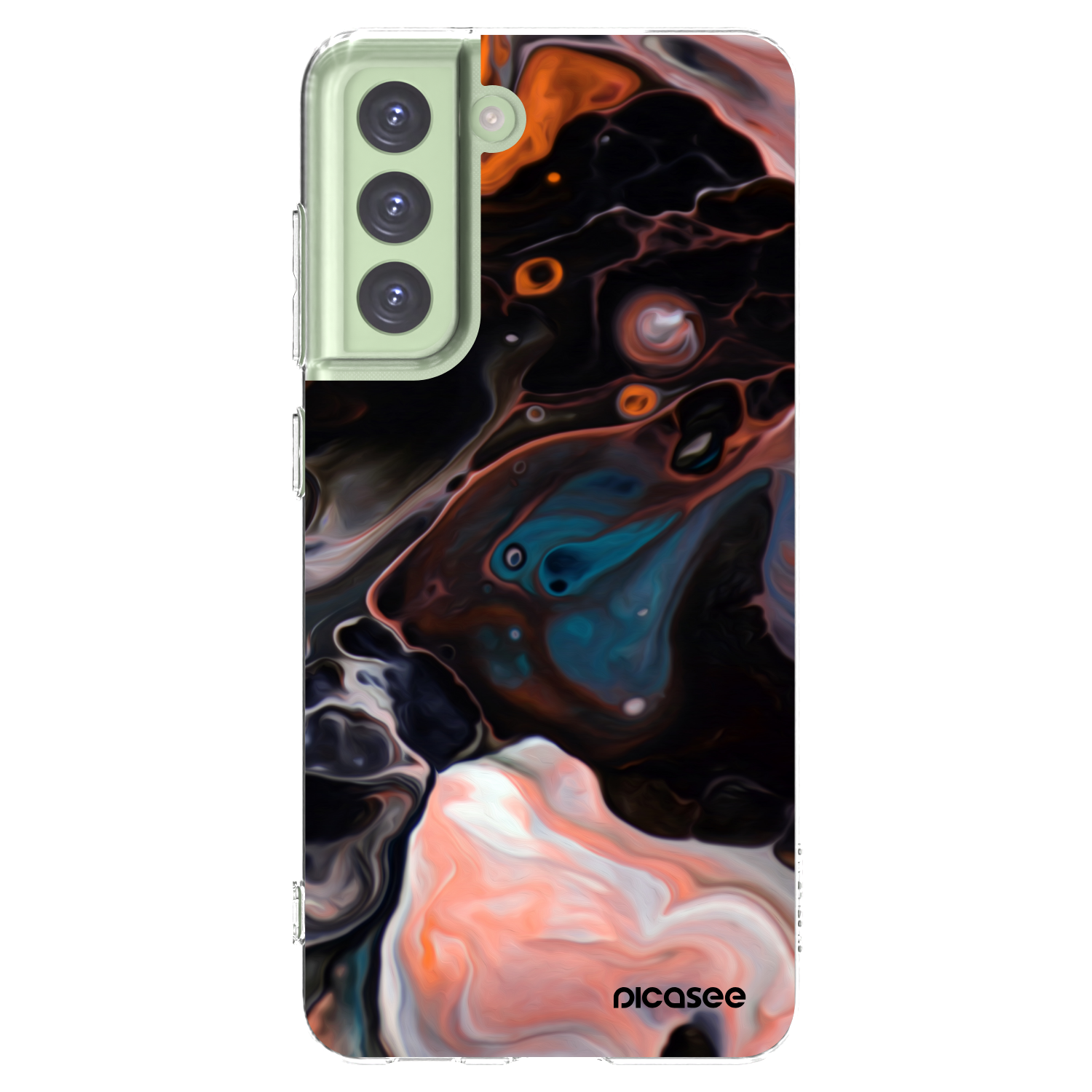 Picasee silikónový prehľadný obal pre Samsung Galaxy S21 FE 5G - Cream