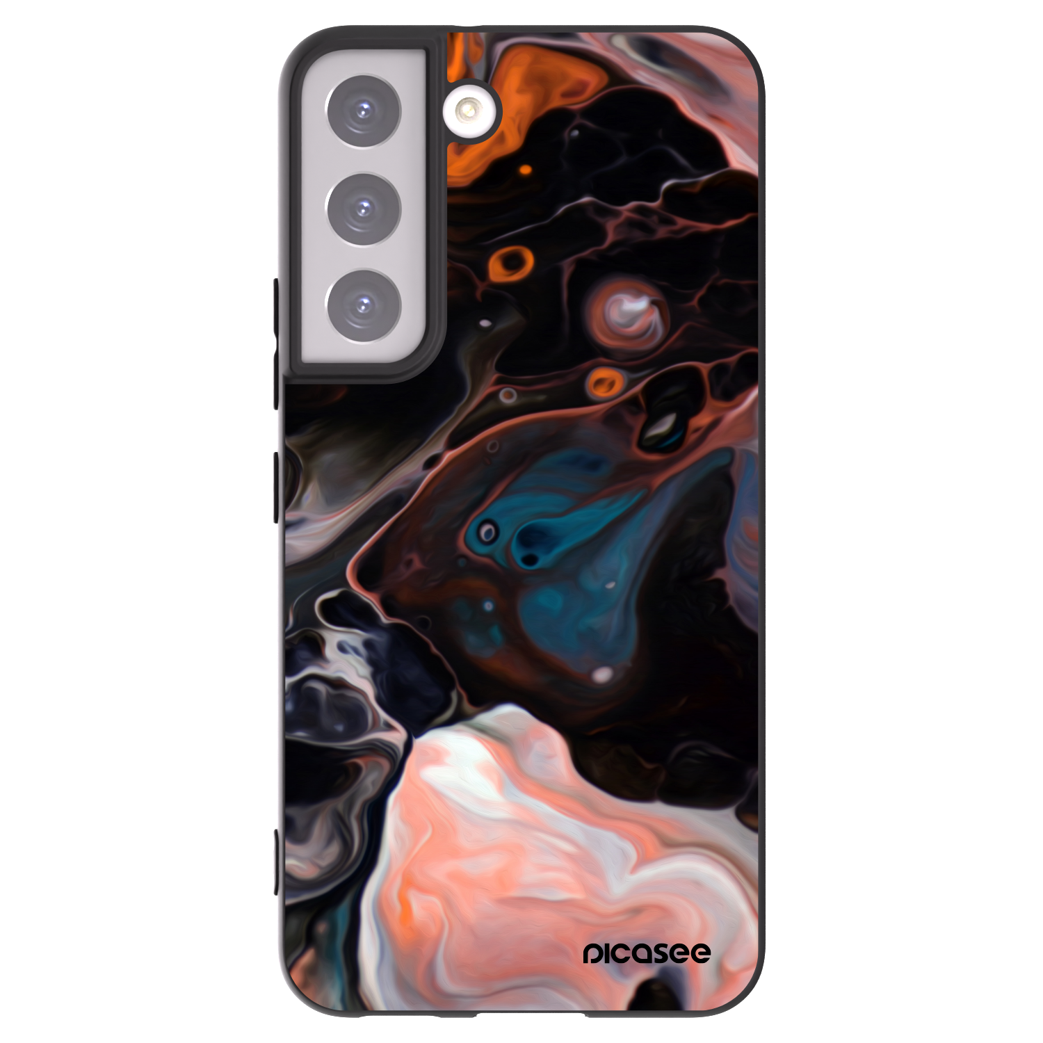 Picasee silikónový čierny obal pre Samsung Galaxy S22 5G - Cream