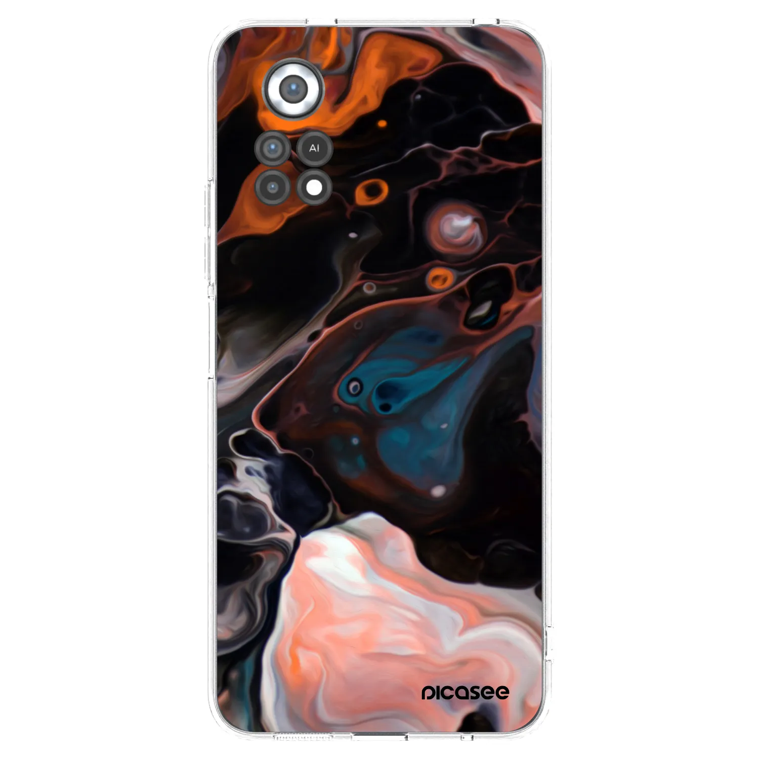 Picasee silikónový prehľadný obal pre Xiaomi Poco X4 Pro 5G - Cream