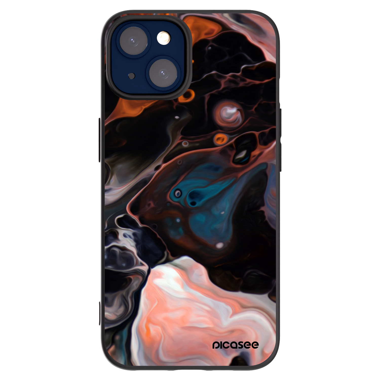 Silikónový čierny obal pre Apple iPhone 14 - Cream