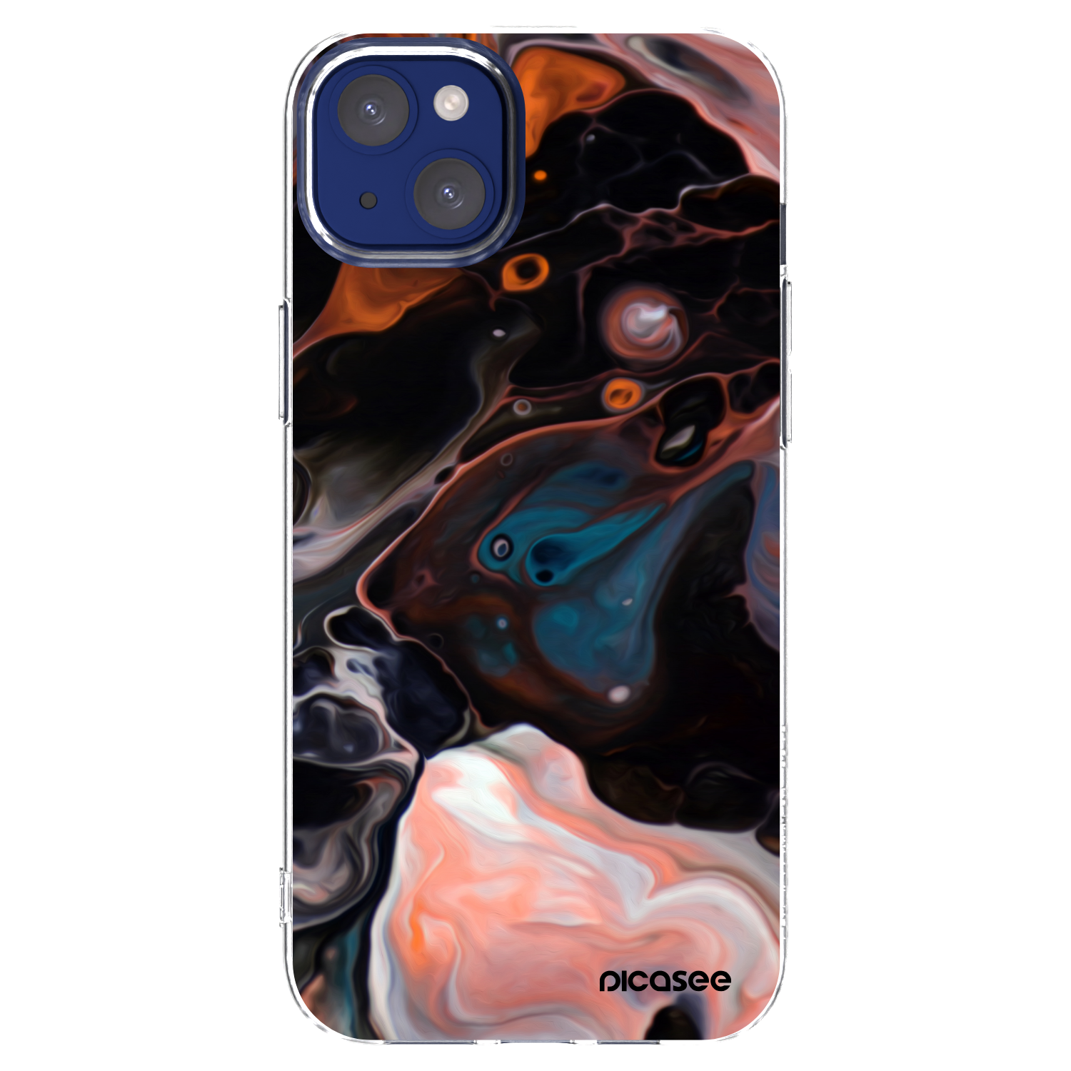 Picasee silikónový prehľadný obal pre Apple iPhone 14 Plus - Cream