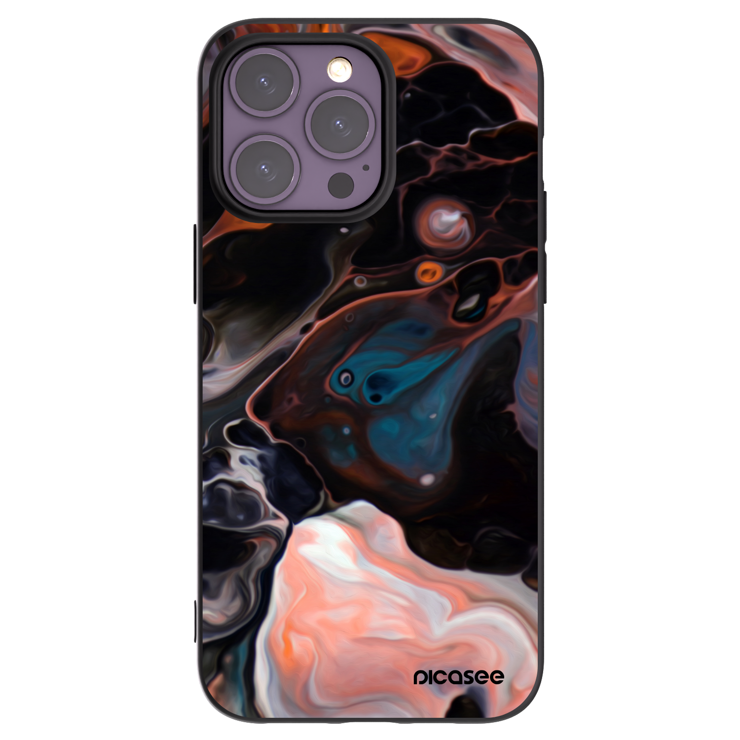 Picasee silikónový čierny obal pre Apple iPhone 14 Pro Max - Cream