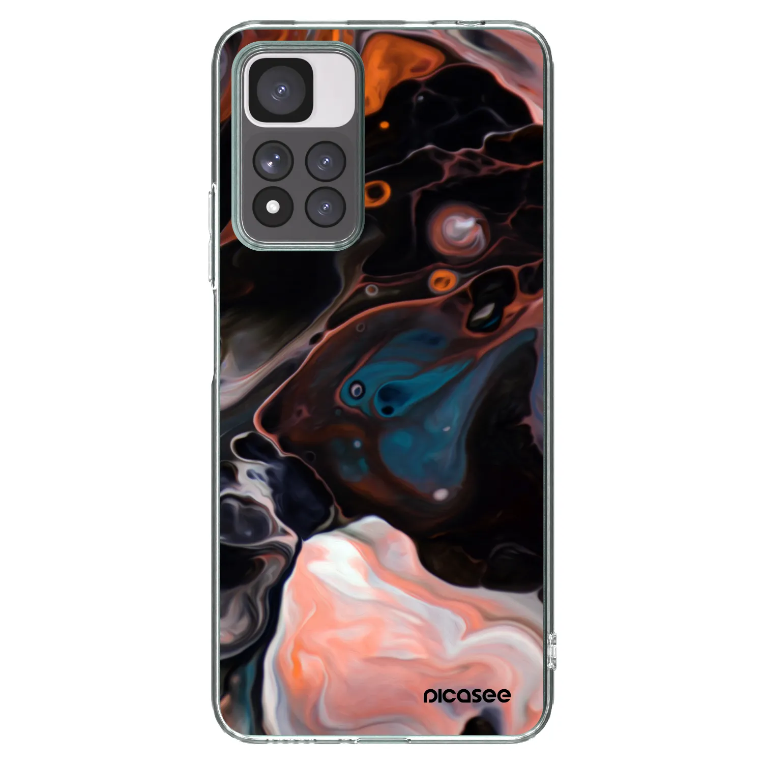 Picasee silikónový prehľadný obal pre Xiaomi Redmi Note 11 Pro+ 5G - Cream