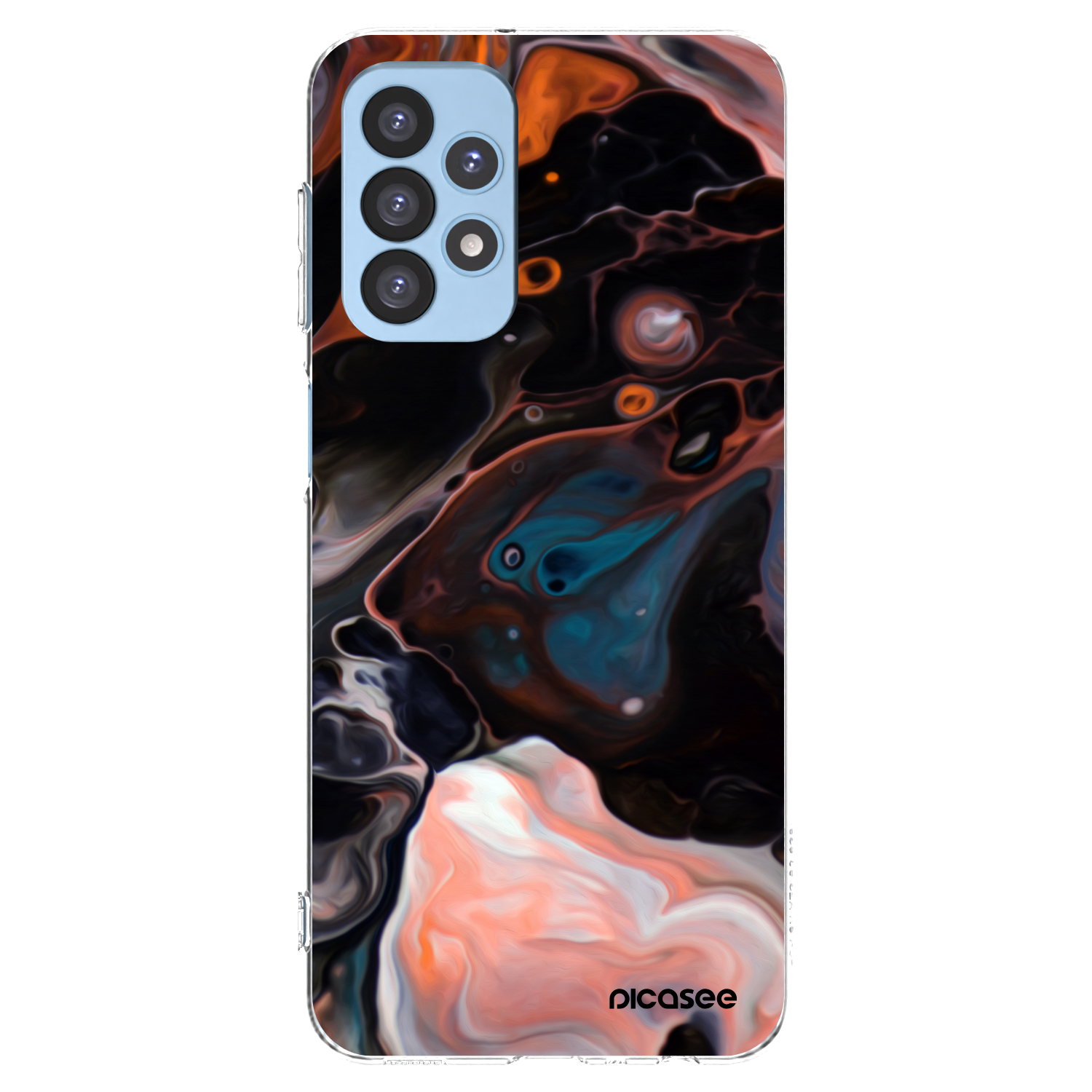 Picasee silikónový prehľadný obal pre Samsung Galaxy A23 A235F 4G - Cream