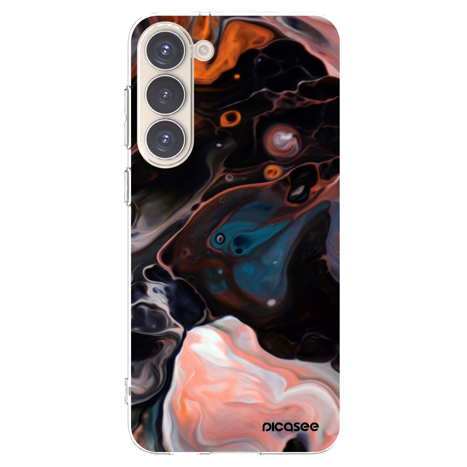 Picasee silikónový prehľadný obal pre Samsung Galaxy S23+ 5G - Cream