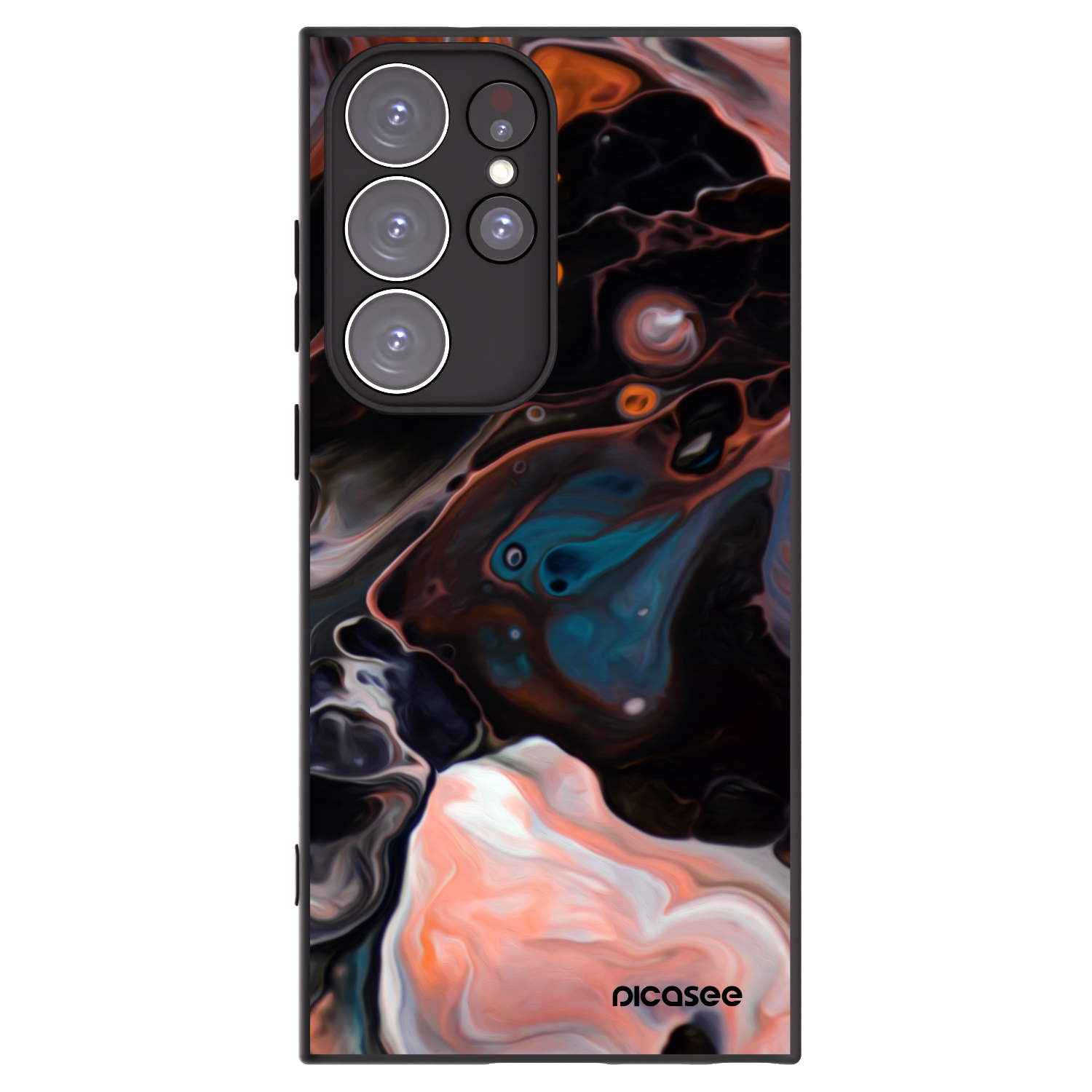 Picasee silikónový čierny obal pre Samsung Galaxy S23 Ultra 5G - Cream