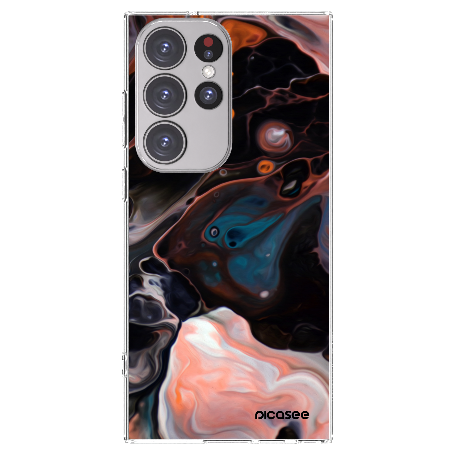 Picasee silikónový prehľadný obal pre Samsung Galaxy S23 Ultra 5G - Cream