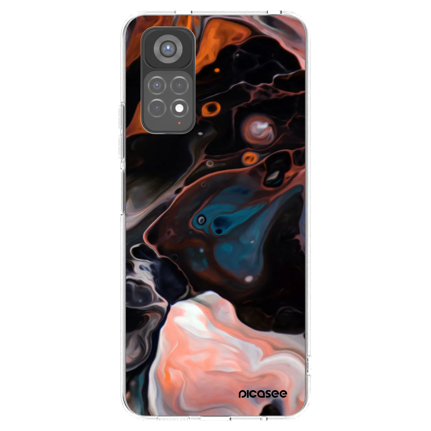 Picasee silikónový prehľadný obal pre Xiaomi Redmi Note 11S 5G - Cream