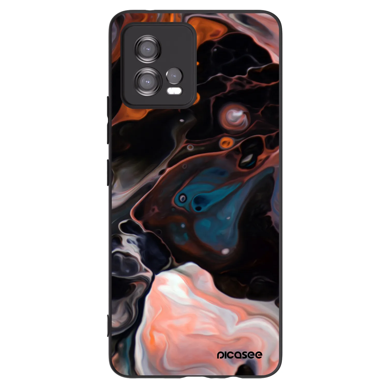 Picasee silikónový čierny obal pre Motorola Moto G72 - Cream