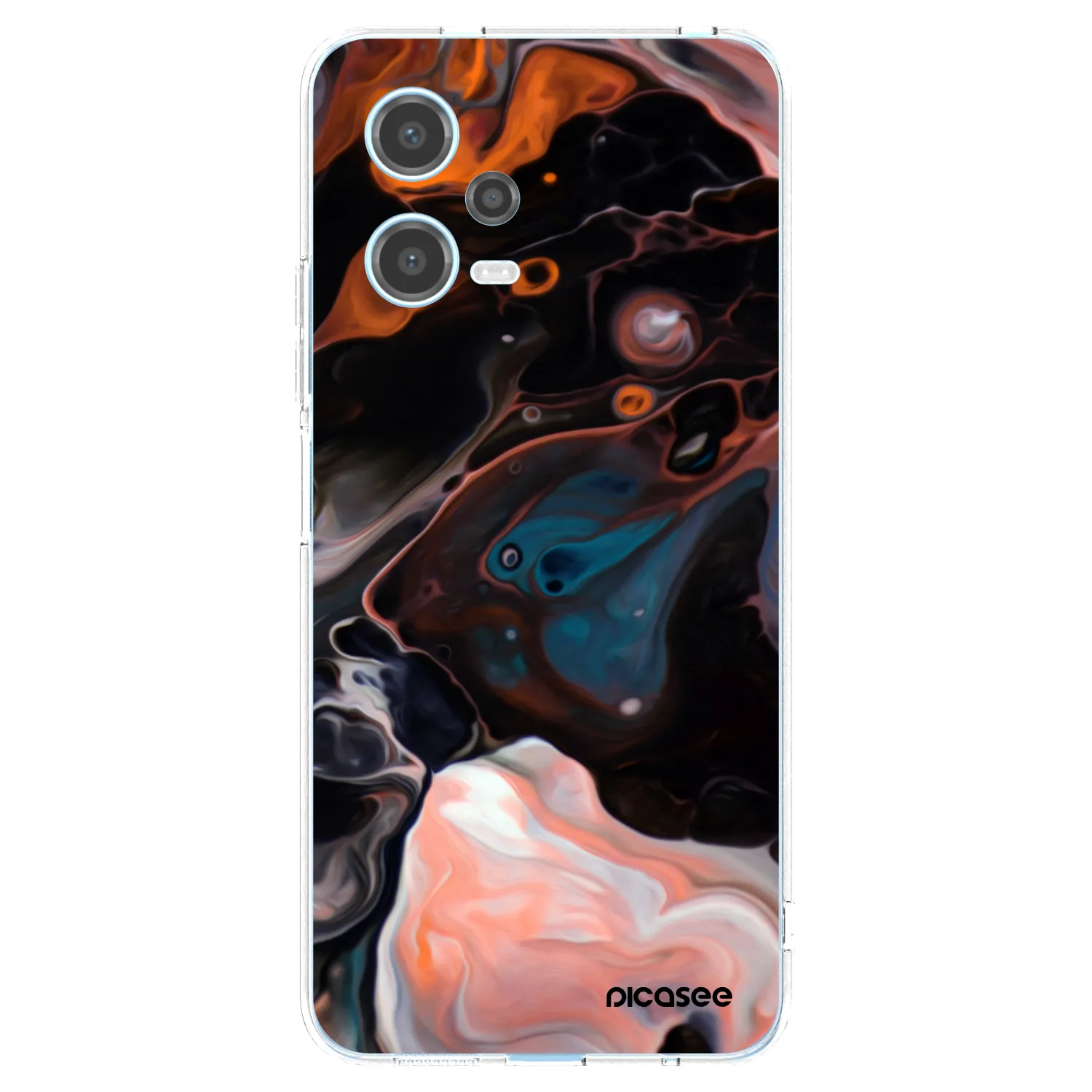 Picasee silikónový prehľadný obal pre Xiaomi Redmi Note 12 5G - Cream