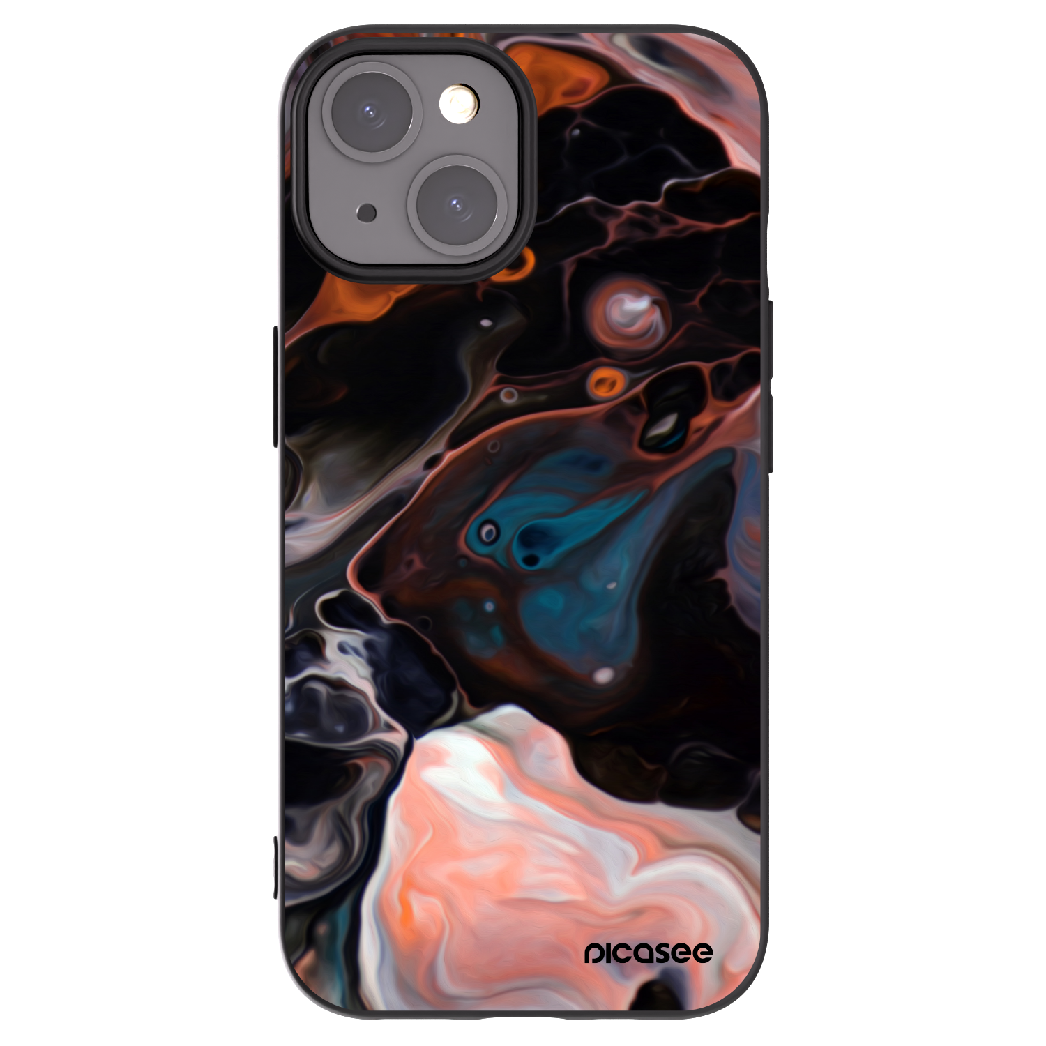 Silikónový čierny obal pre Apple iPhone 15 - Cream