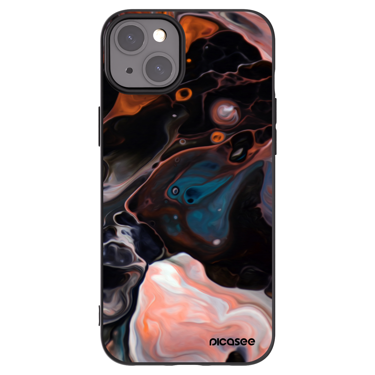 Picasee silikónový čierny obal pre Apple iPhone 15 Plus - Cream