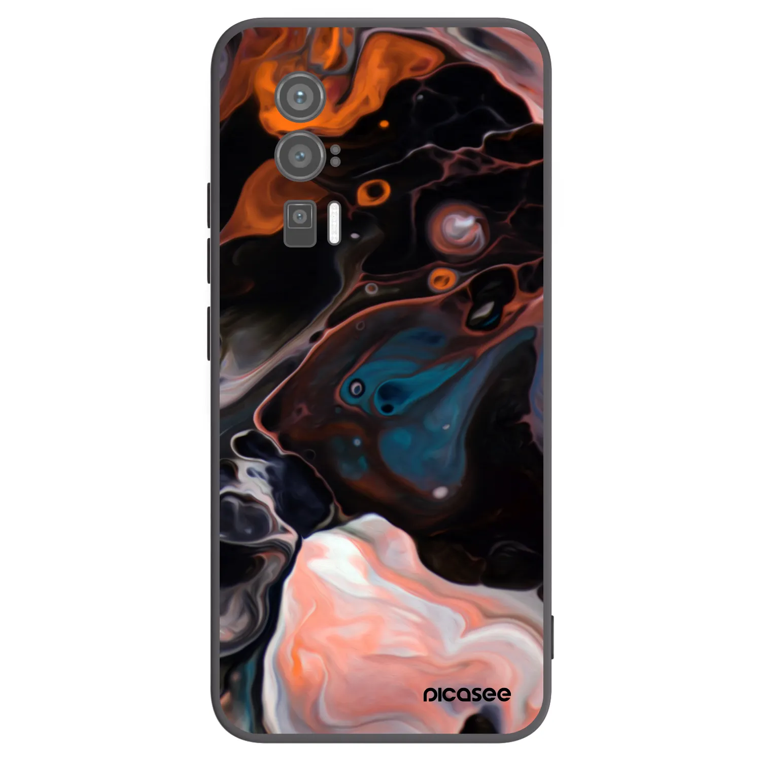 Picasee silikónový čierny obal pre Xiaomi Poco F5 Pro 5G - Cream