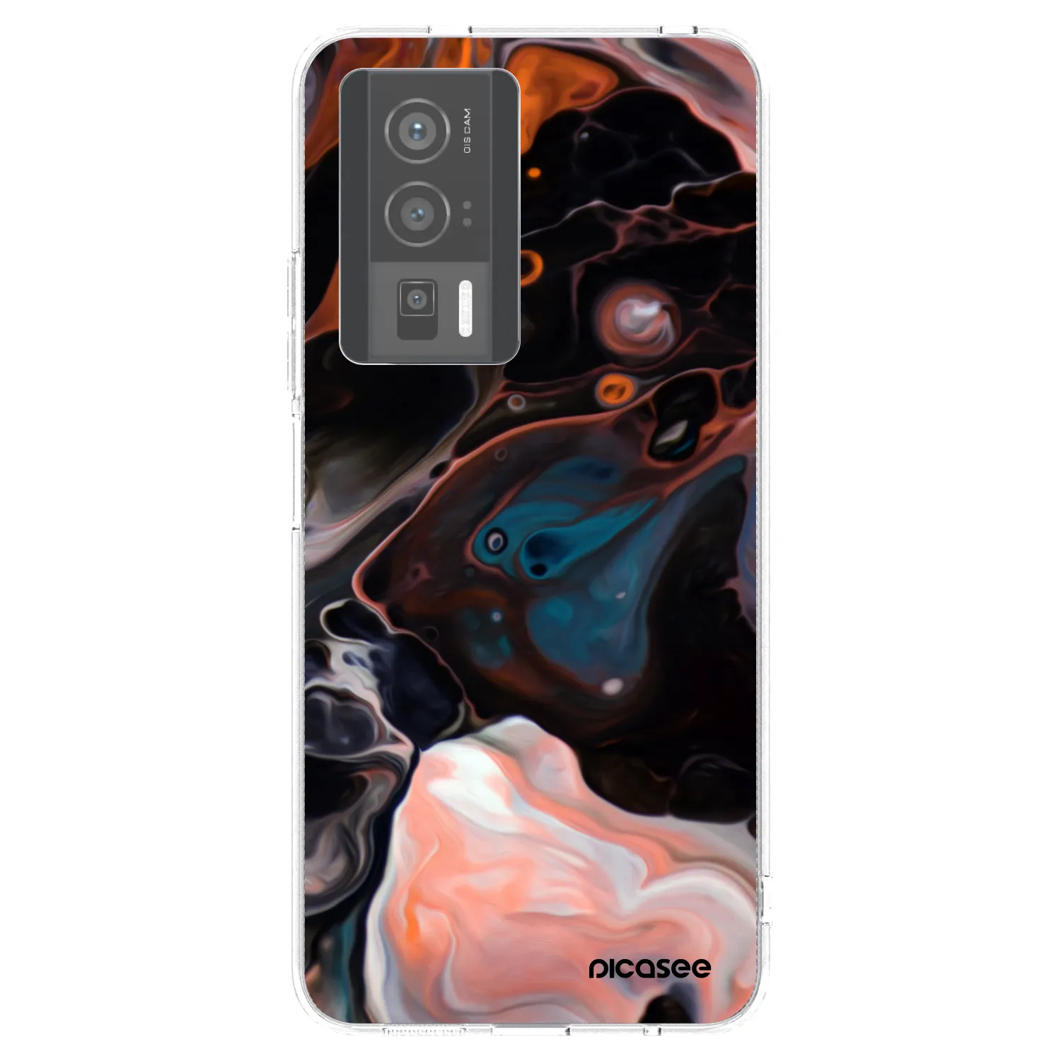 Picasee silikónový prehľadný obal pre Xiaomi Poco F5 Pro 5G - Cream