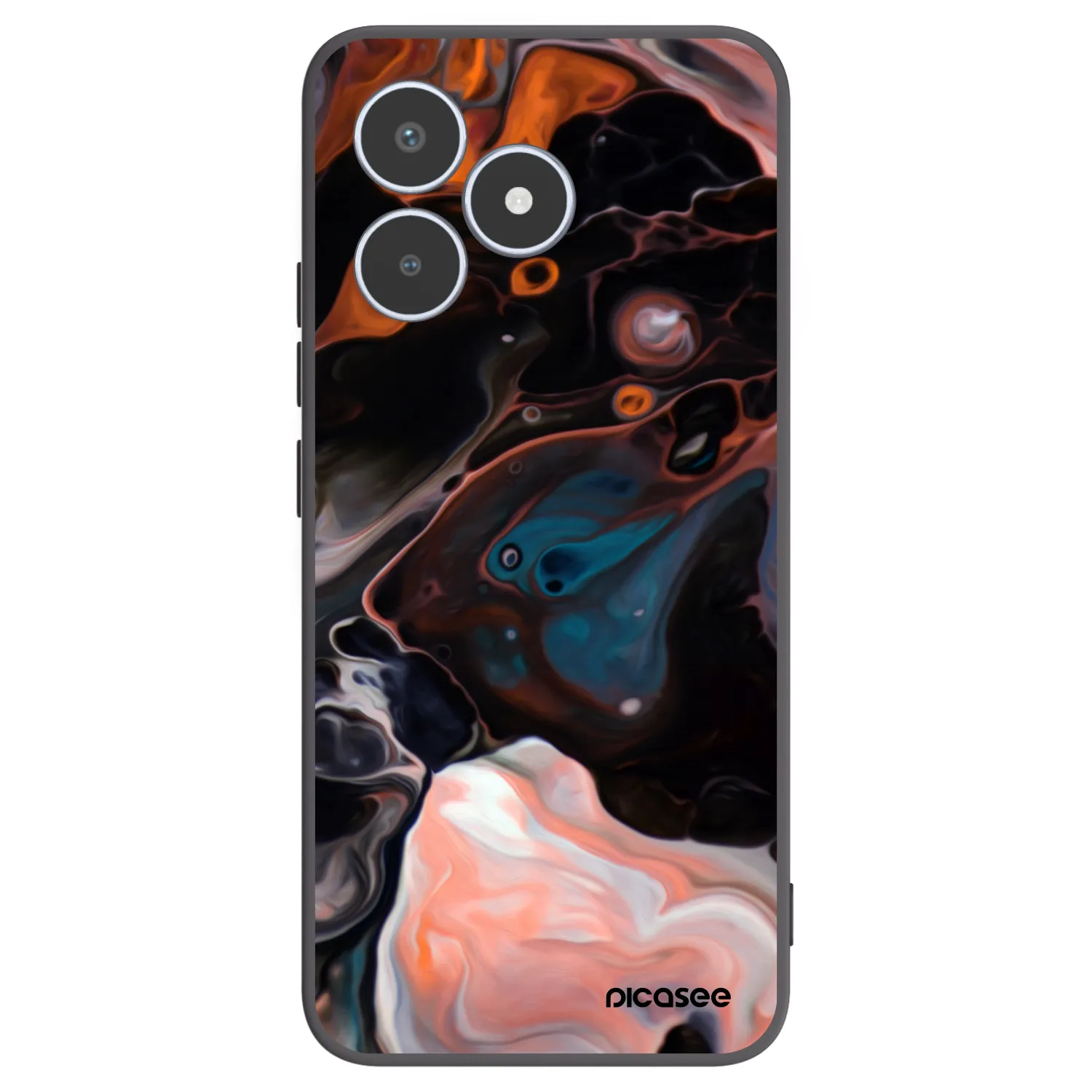 Picasee silikónový čierny obal pre Realme C53 - Cream