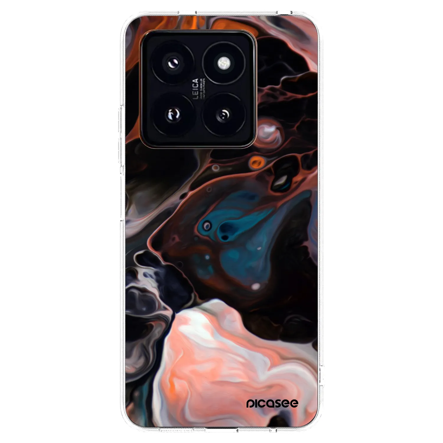 Silikónový prehľadný obal pre Xiaomi 14 Pro - Cream