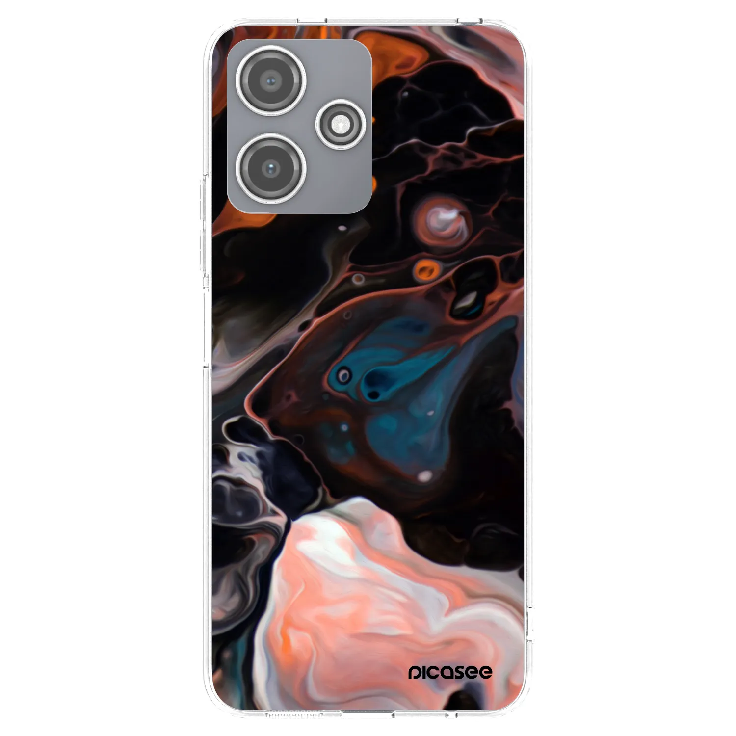 Picasee silikónový prehľadný obal pre Xiaomi Redmi 12 5G - Cream