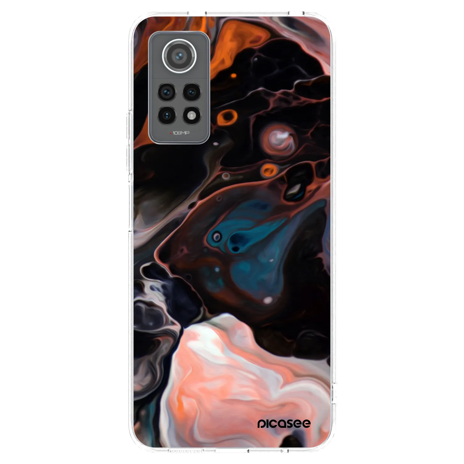 Picasee silikónový prehľadný obal pre Xiaomi Redmi Note 12 Pro 4G - Cream