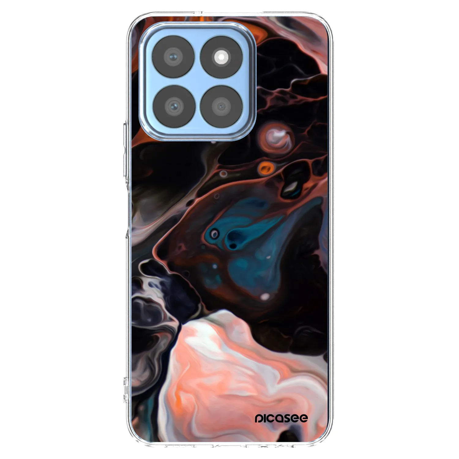 Picasee silikónový prehľadný obal pre Honor X8b - Cream