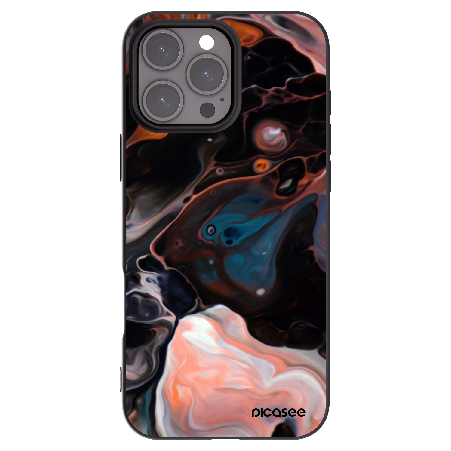 Picasee silikónový čierny obal pre Apple iPhone 16 Pro Max - Cream