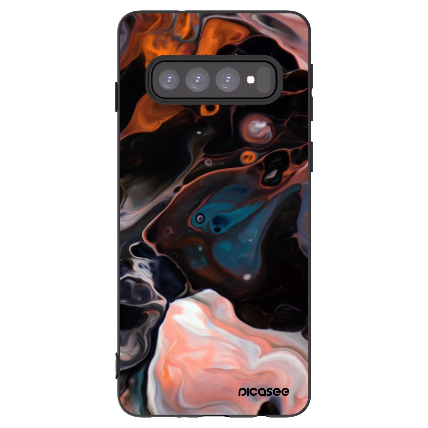 Picasee silikónový čierny obal pre Samsung Galaxy S10 G973 - Cream