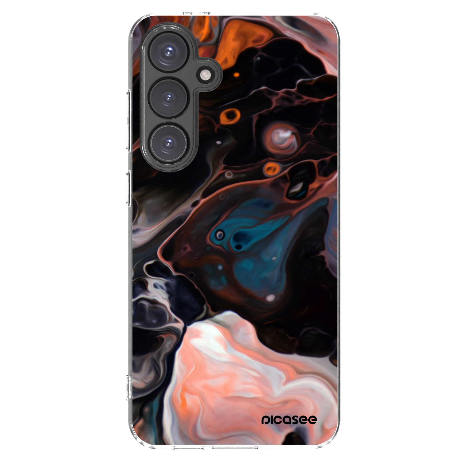 Picasee silikónový prehľadný obal pre Samsung Galaxy S24 FE S721B - Cream