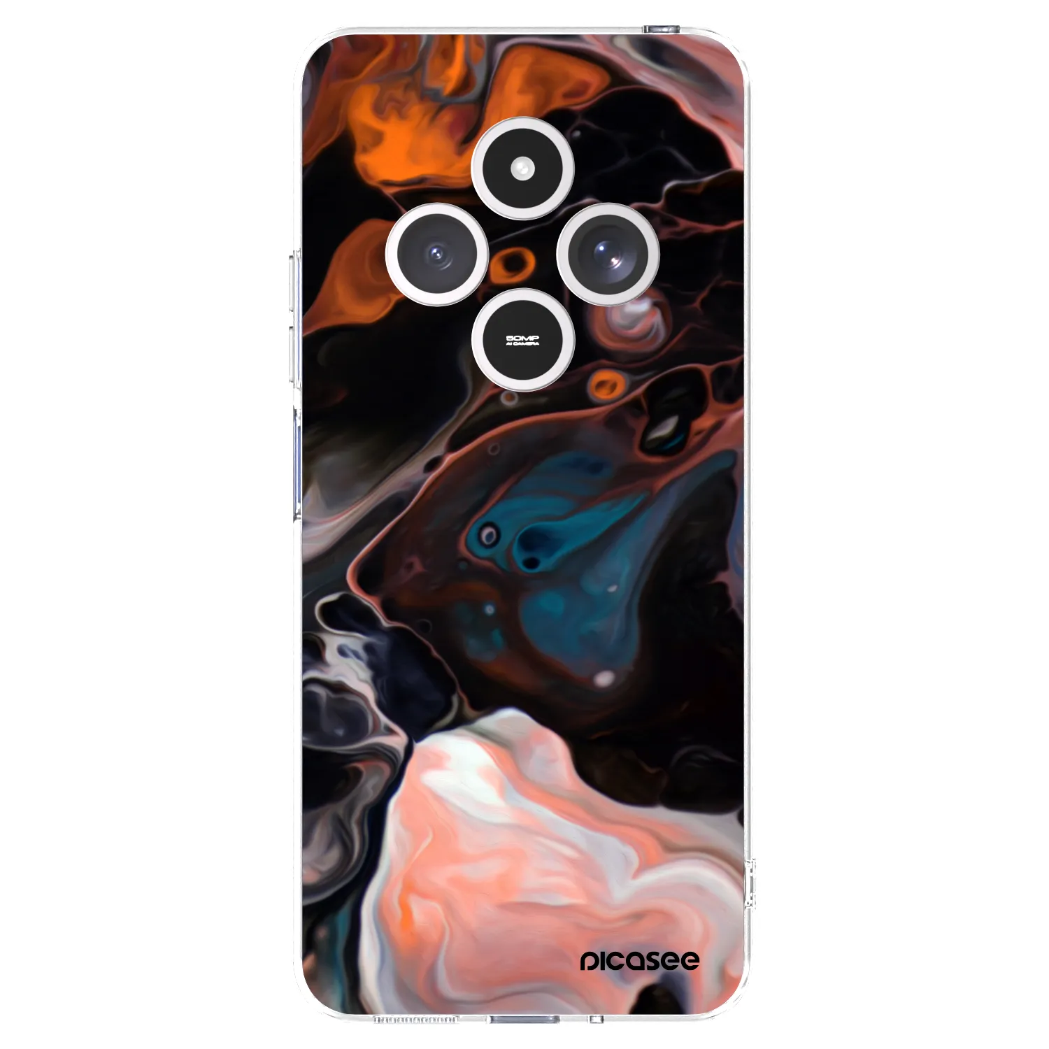 Picasee silikónový prehľadný obal pre Xiaomi Redmi 14C - Cream
