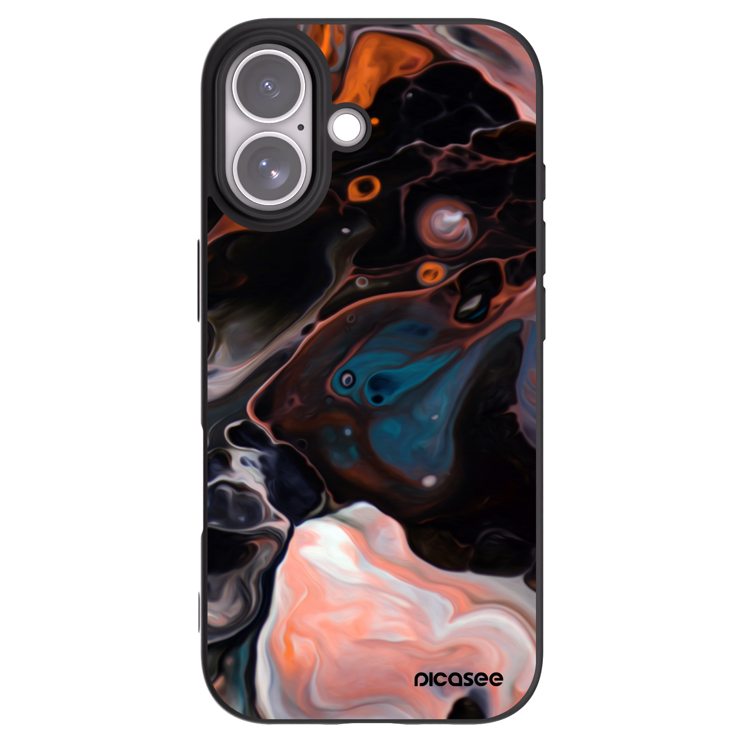 Picasee silikónový čierny obal pre Apple iPhone 17 - Cream