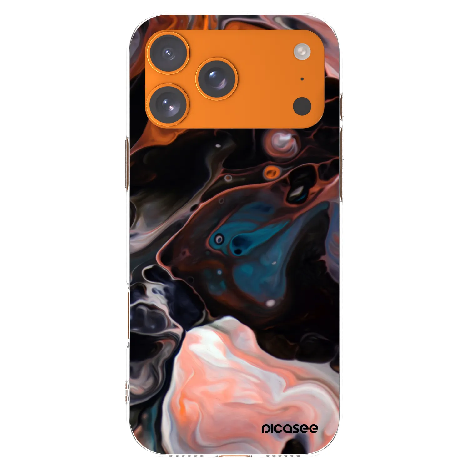 Picasee silikónový prehľadný obal pre Apple iPhone 17 Pro Max - Cream