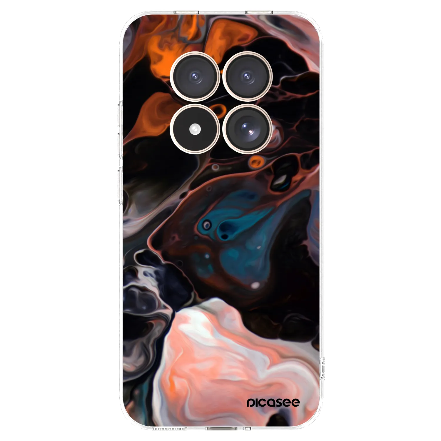 Picasee silikónový prehľadný obal pre Xiaomi Redmi Note 15 Pro 4G - Cream