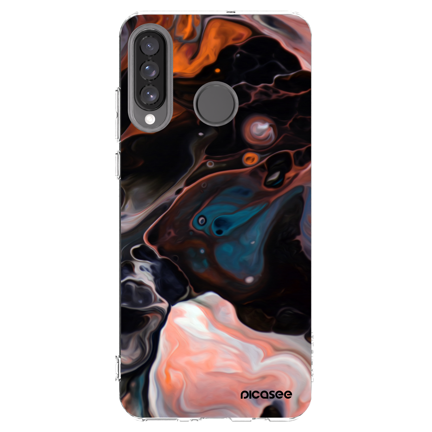 Picasee silikónový prehľadný obal pre Huawei P30 Lite - Cream