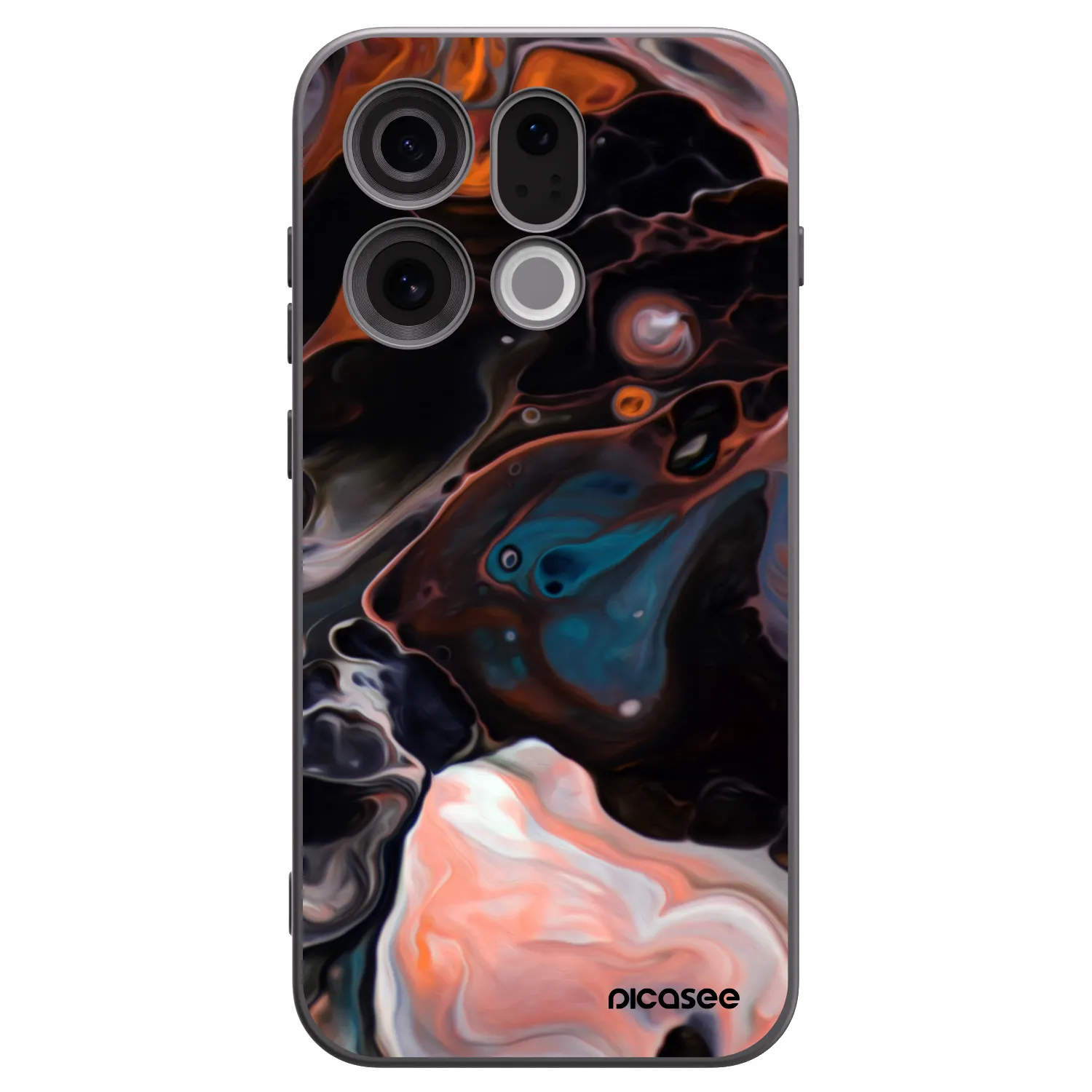 Picasee silikónový čierny obal pre OPPO Find X9 - Cream