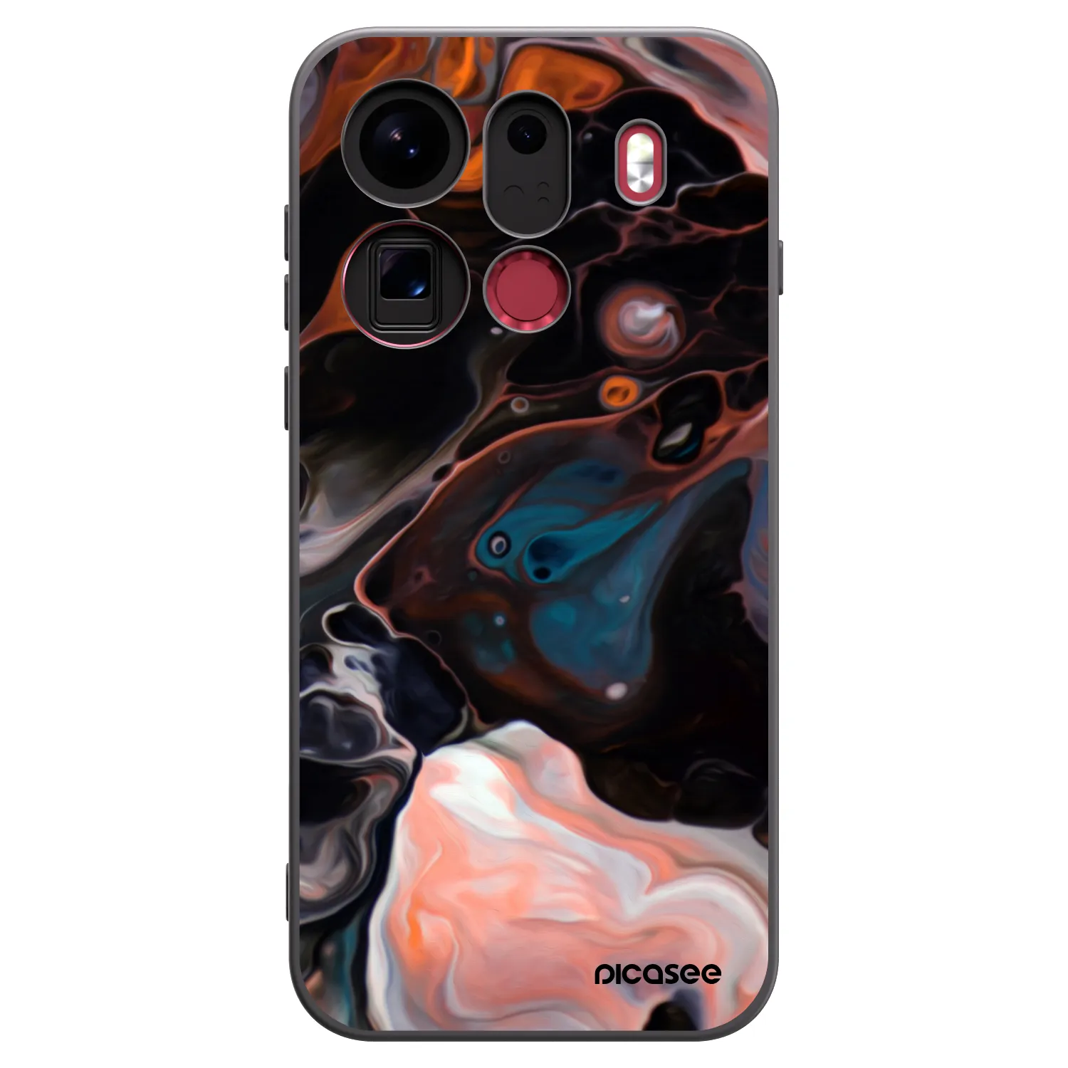 Picasee silikónový čierny obal pre OPPO Find X9 Pro - Cream