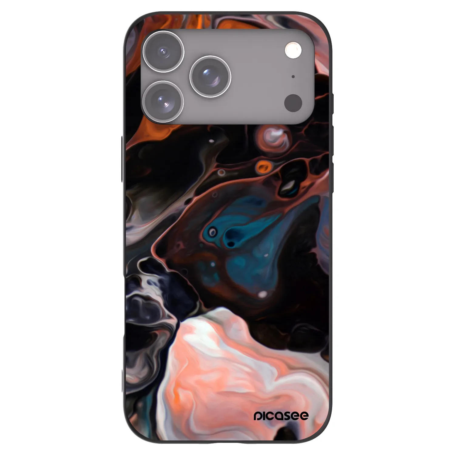 Picasee silikónový čierny obal pre Apple iPhone 18 Pro Max - Cream
