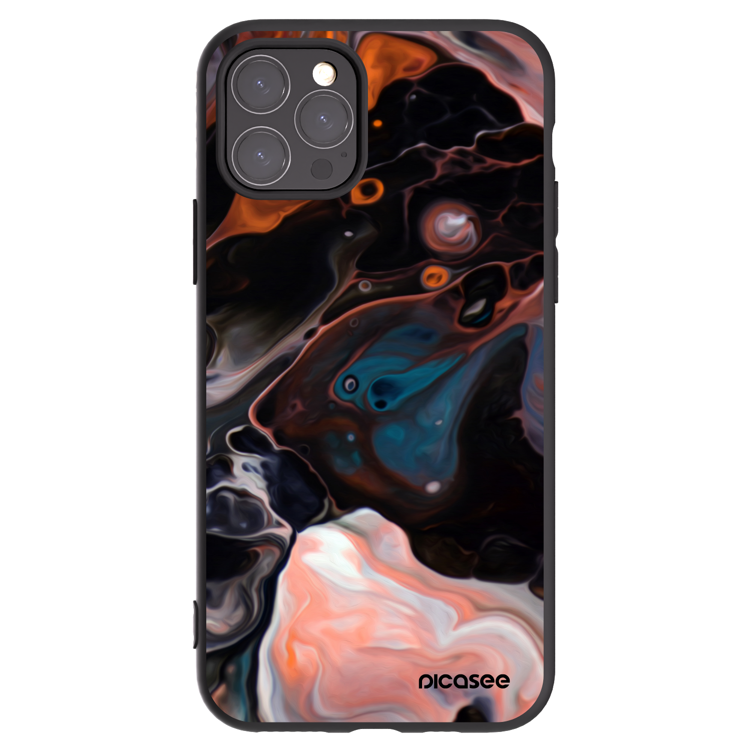 Picasee silikónový čierny obal pre Apple iPhone 11 Pro - Cream
