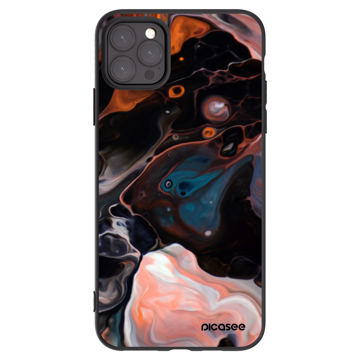 Picasee silikónový čierny obal pre Apple iPhone 11 Pro Max - Cream
