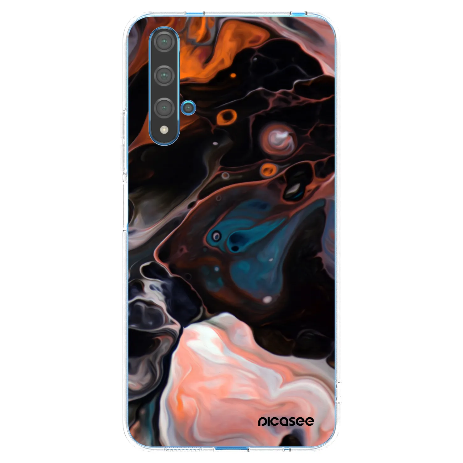 Picasee silikónový prehľadný obal pre Huawei Nova 5T - Cream