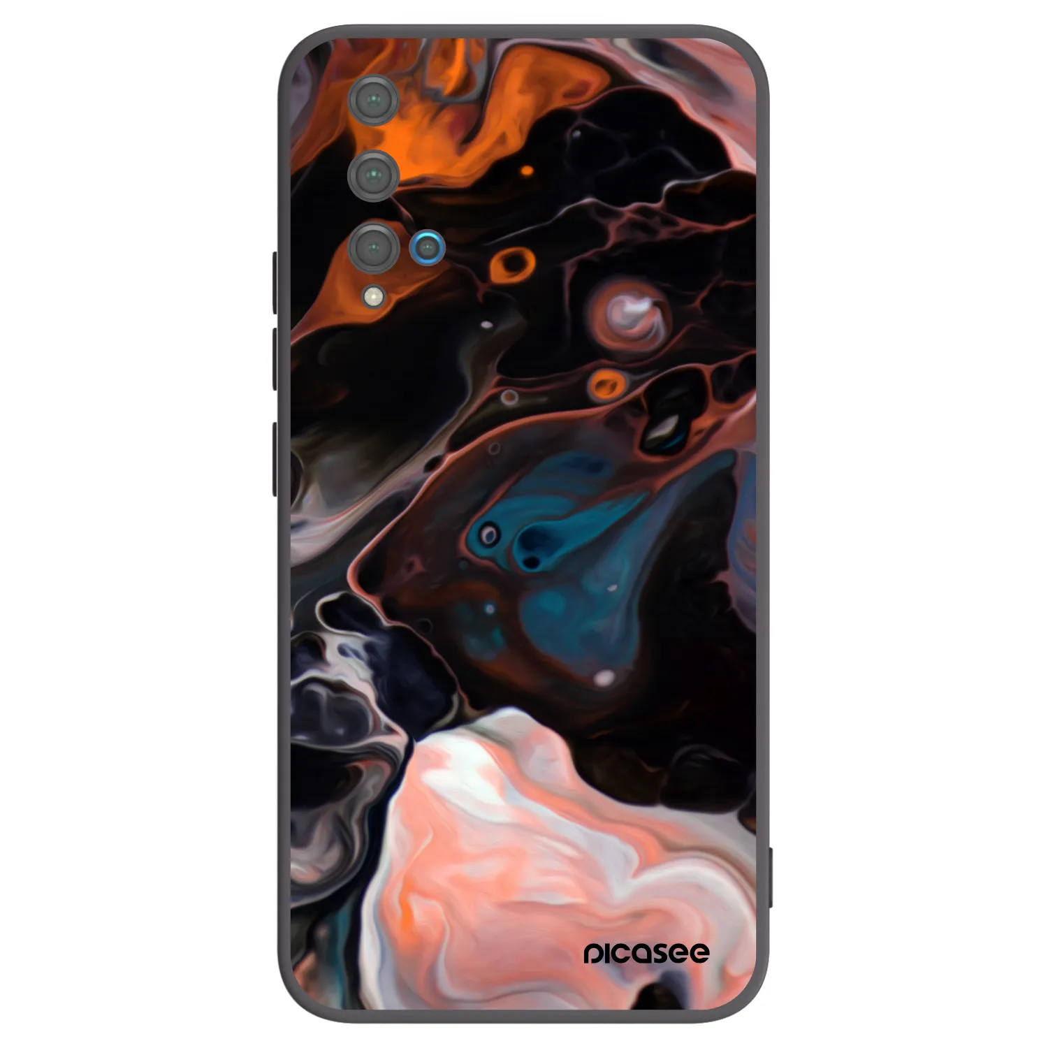 Picasee silikónový čierny obal pre Huawei Nova 5T - Cream