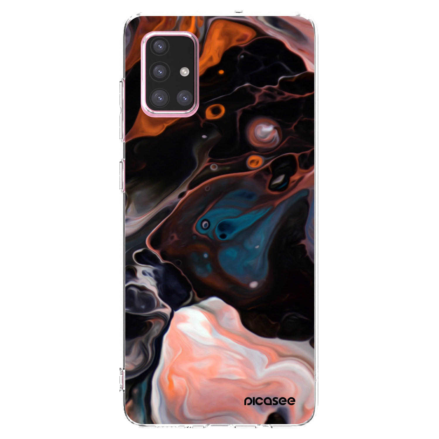 Picasee silikónový prehľadný obal pre Samsung Galaxy A71 A715F - Cream
