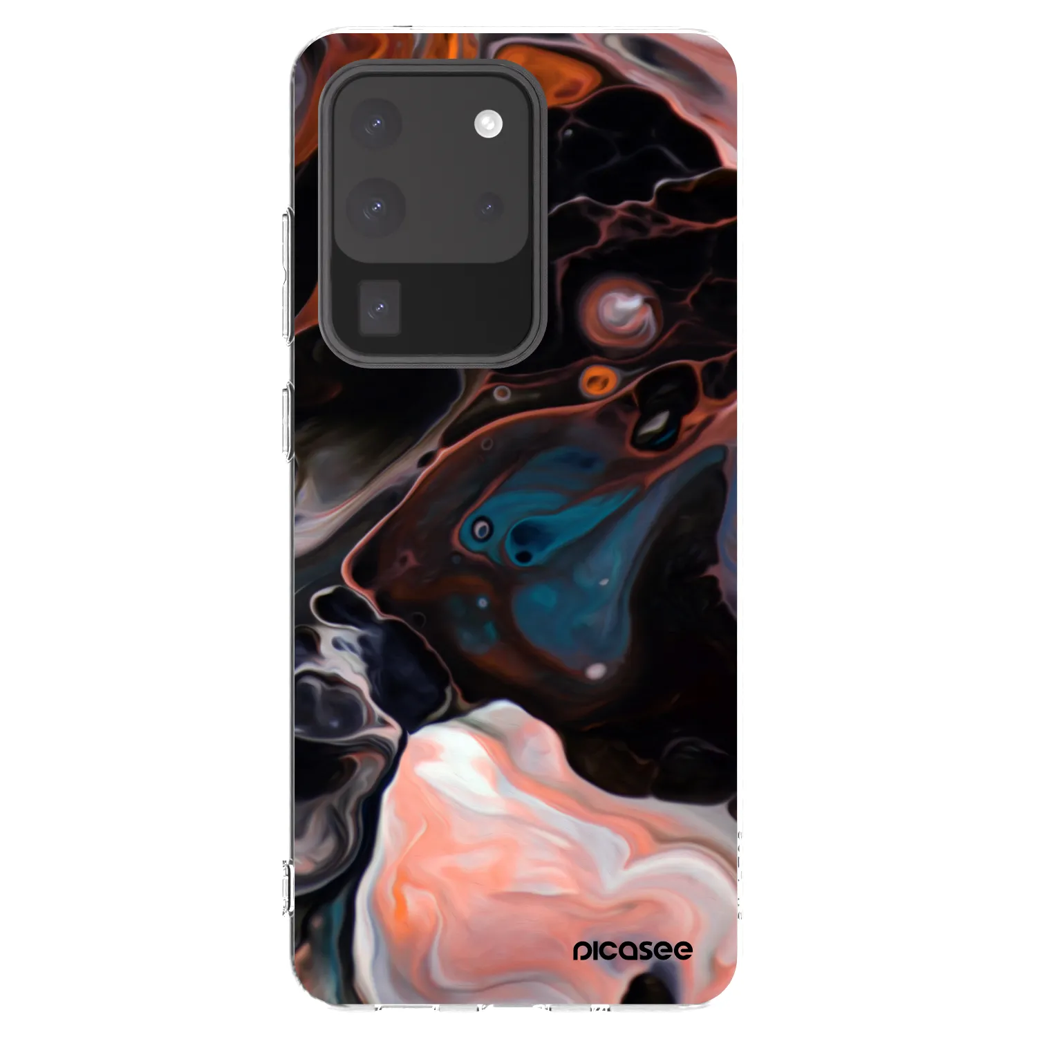 Picasee silikónový prehľadný obal pre Samsung Galaxy S20 Ultra 5G G988F - Cream