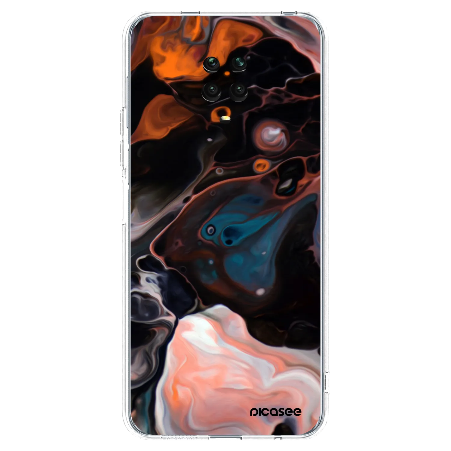 Picasee silikónový prehľadný obal pre Xiaomi Redmi Note 9S - Cream