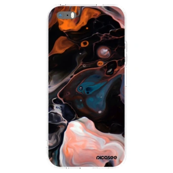 Picasee silikónový prehľadný obal pre Apple iPhone 5/5S/SE - Cream