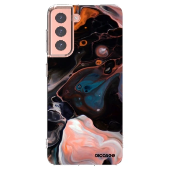 Picasee silikónový prehľadný obal pre Samsung Galaxy S21 5G G991B - Cream