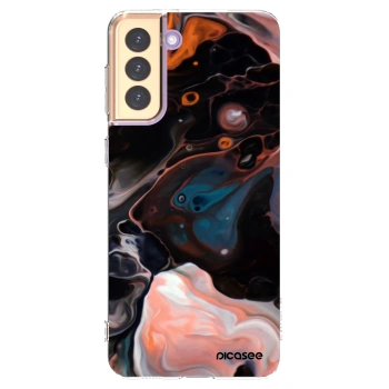 Picasee silikónový prehľadný obal pre Samsung Galaxy S21+ 5G G996F - Cream