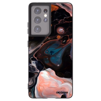 Picasee silikónový čierny obal pre Samsung Galaxy S21 Ultra 5G G998B - Cream