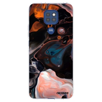 Picasee silikónový prehľadný obal pre Motorola Moto G9 Play - Cream